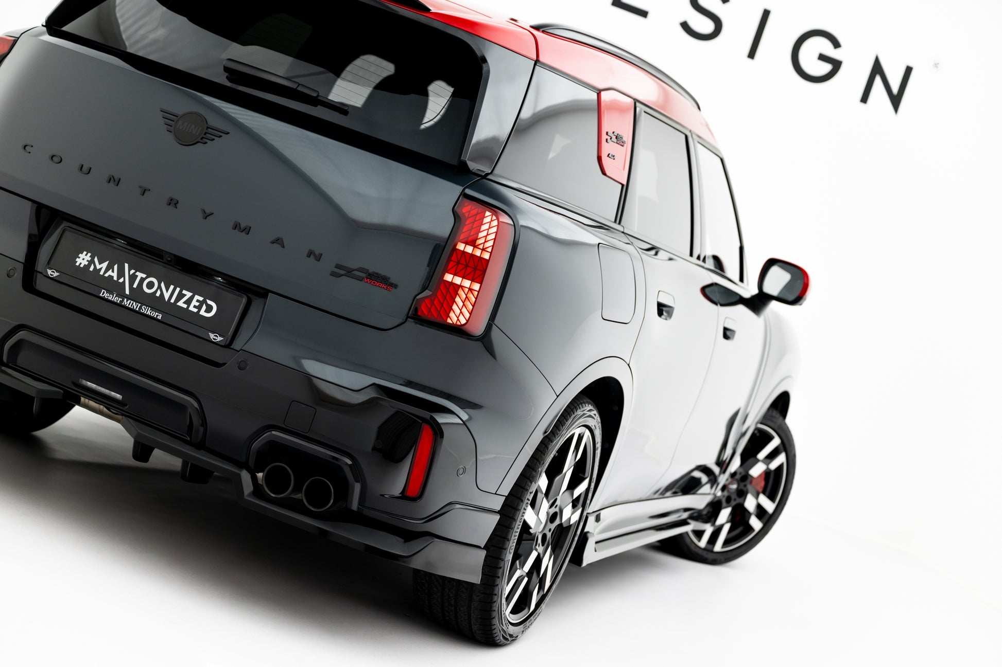 Rear Splitter (with vertical bars) Mini Countryman JCW U25