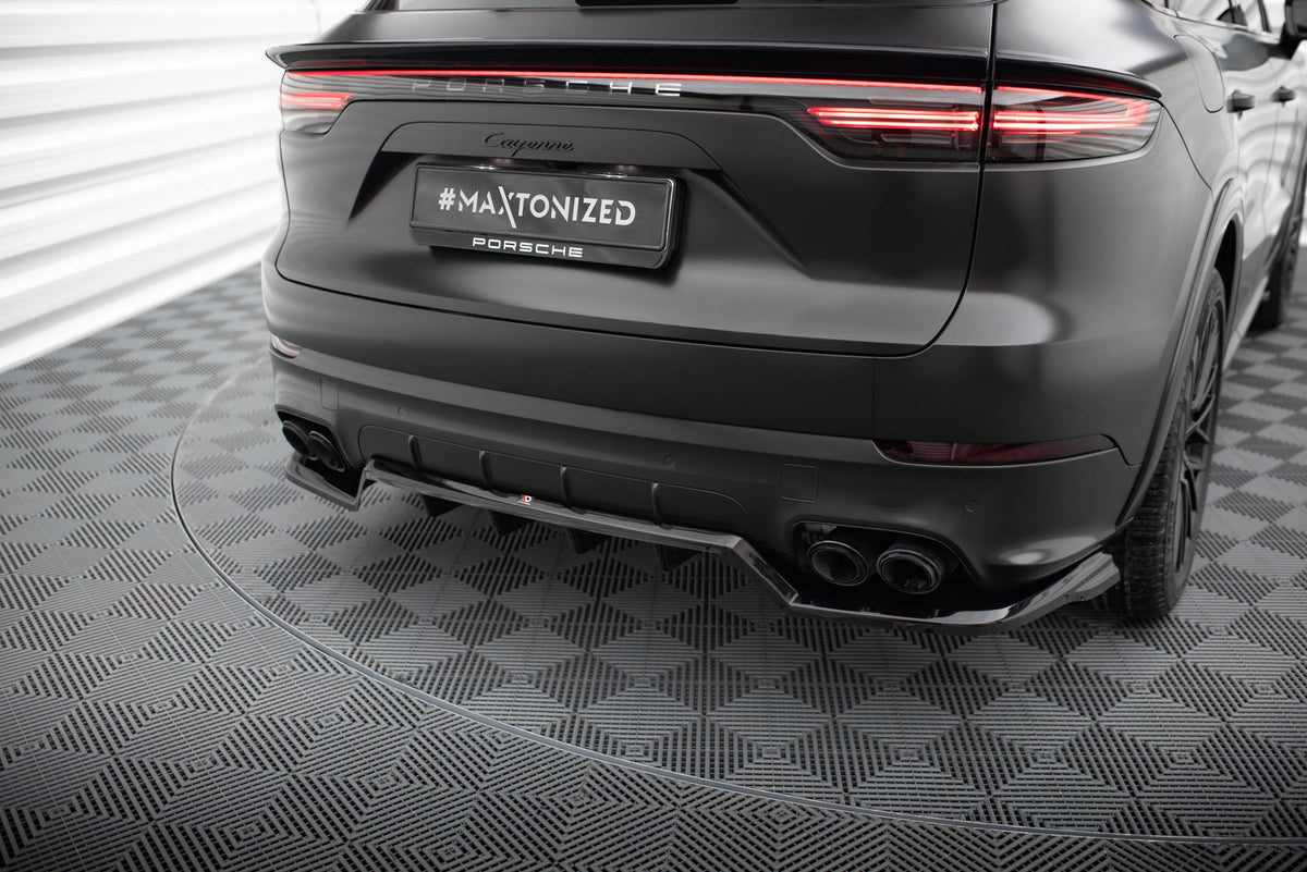 Rear Splitter (with vertical bars) Porsche Cayenne Sport Design SUV / Coupe Mk3