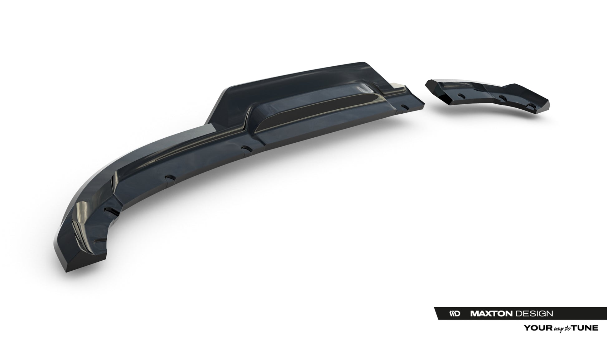Rear Splitter (with vertical bars) Renault Clio Mk5 Facelift