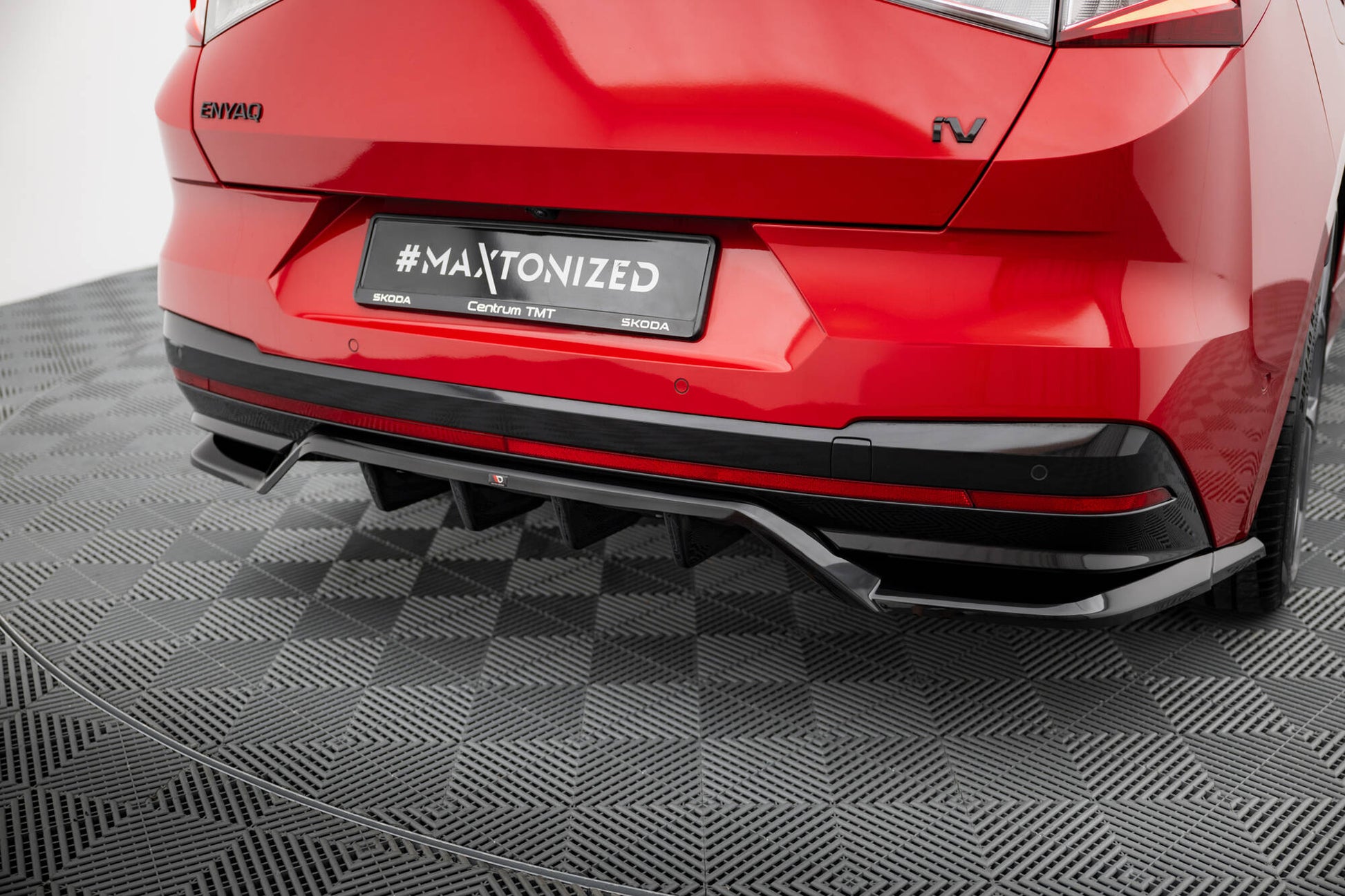 Rear Splitter with vertical bars Skoda Enyaq Coupe iV RS
