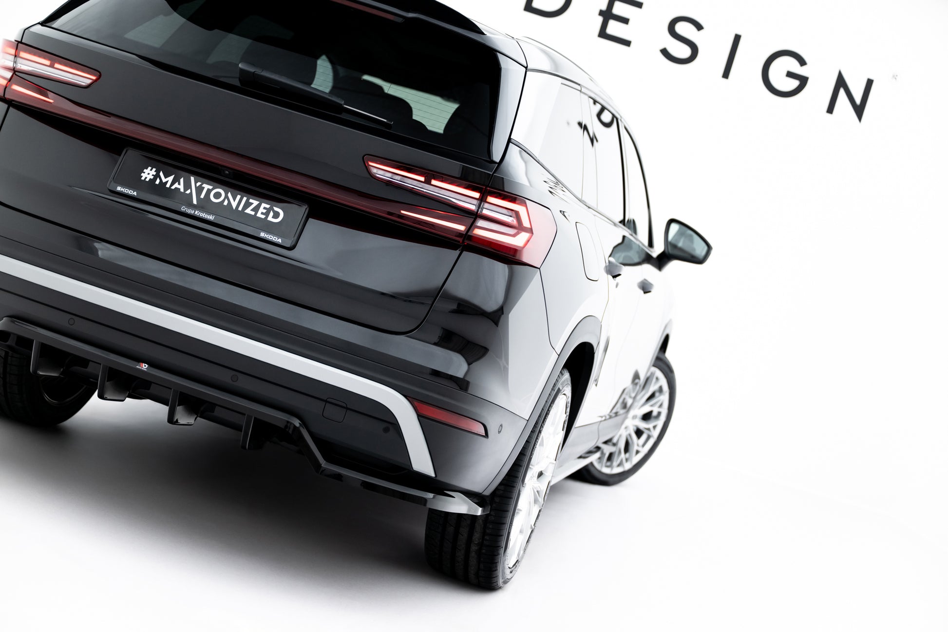 Rear Splitter (with vertical bars) Skoda Kodiaq Mk2
