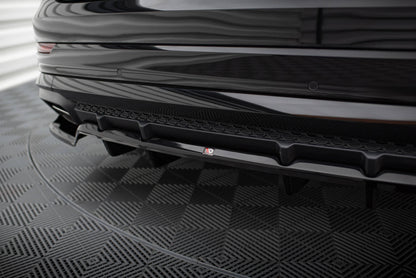 Rear Splitter with vertical bars V.1 Audi SQ8 Mk1 Facelift