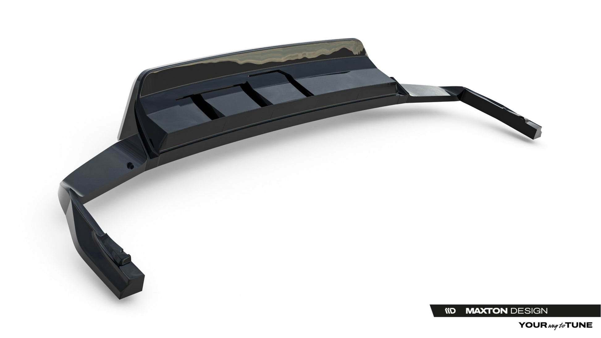 Rear Splitter (with vertical bars) Volkswagen Touareg R-Line Mk3 Facelift