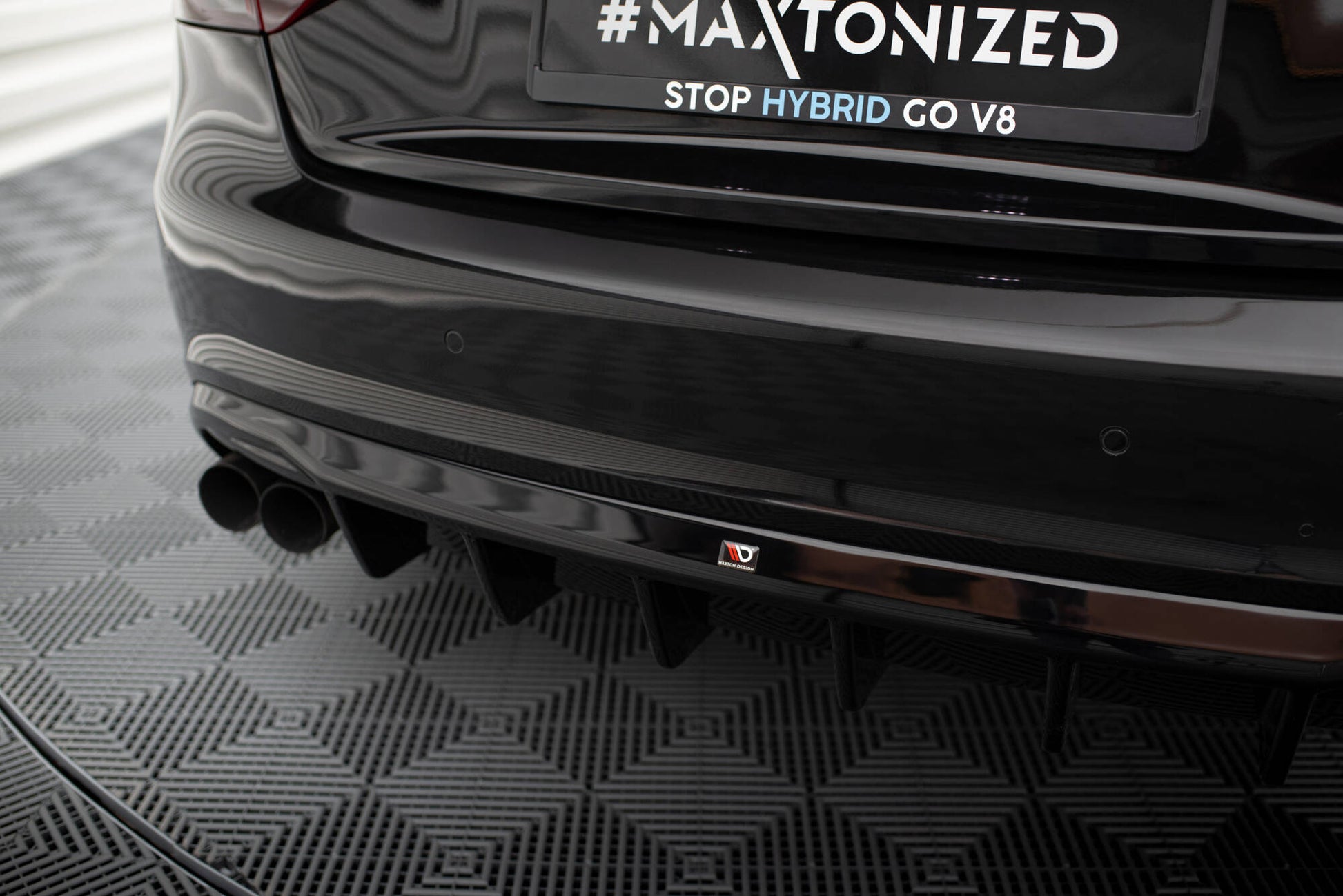 Rear Valance Audi A5 Coupe / Cabrio S-Line 8T (Single side dual exhaust version)