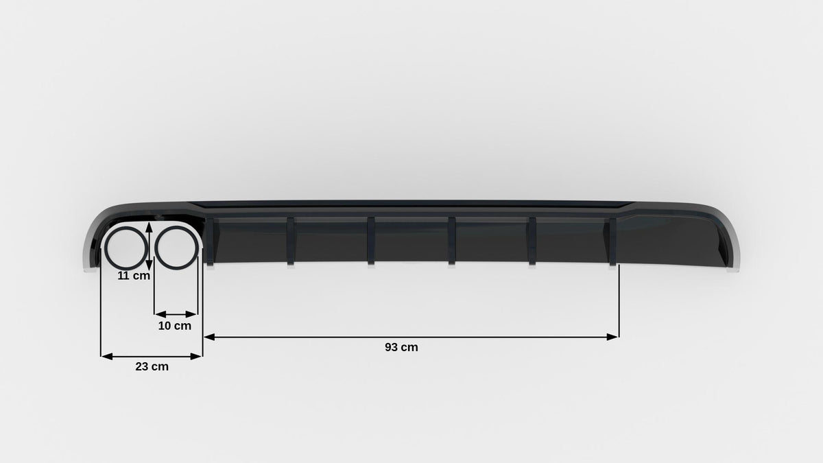 Rear Valance Audi A6 Sedan / Avant C7 (Single side dual exhaust version)