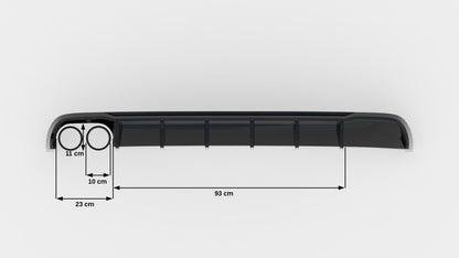 Rear Valance Audi A6 Sedan / Avant C7 (Single side dual exhaust version)