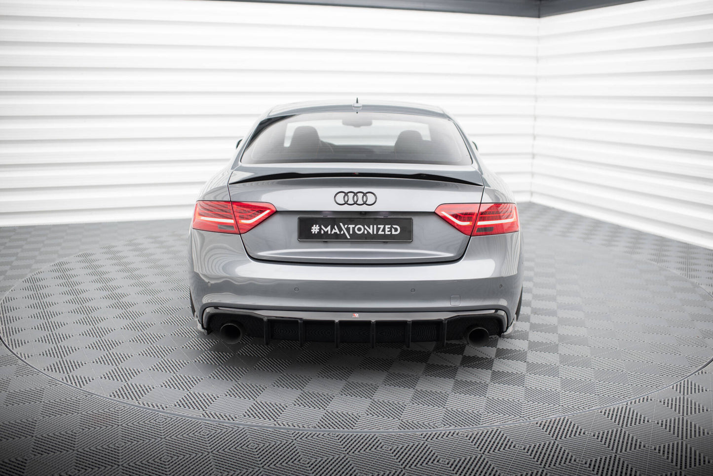 Rear Valance Audi S5 / A5 S-Line 8T Facelift (Version with single exhausts on both sides)