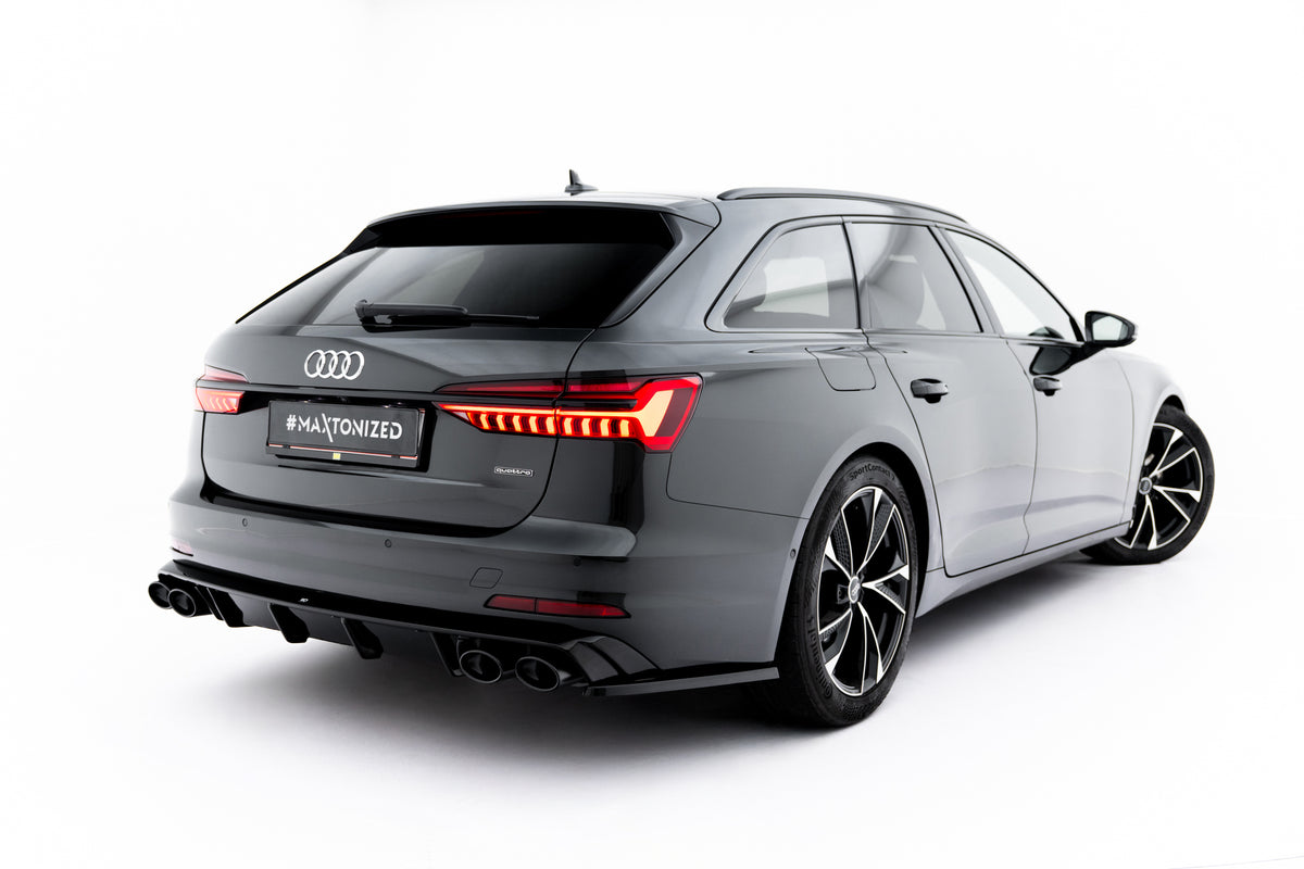 Rear Valance + Exhaust Ends Imitation Audi A6 Sedan / Avant C8 / C8 Facelift