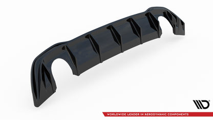 Rear Valance (GTI LOOK) with Exhaust Volkswagen Golf Hatchback Mk8 / Mk8 Facelift
