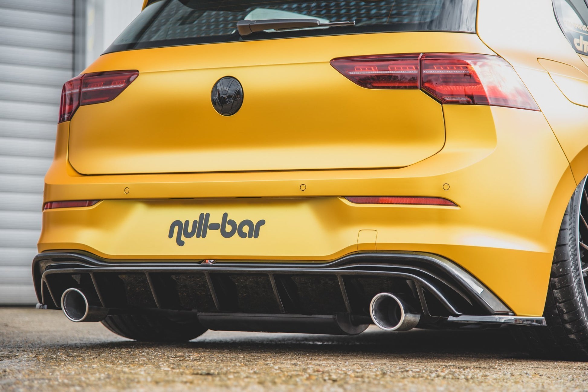 Rear Valance (GTI LOOK) with Exhaust Volkswagen Golf Hatchback Mk8 / Mk8 Facelift