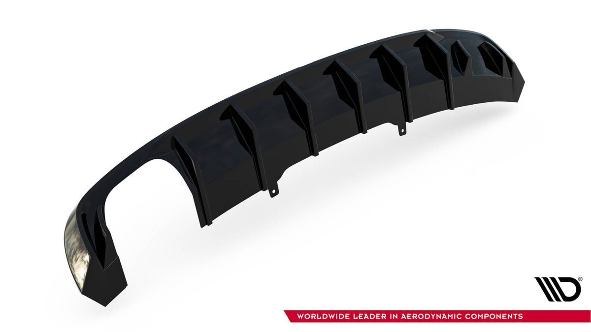 Rear Valance V.1 Audi A4 S-line B9 (Version with dual exhaust tips on one side)