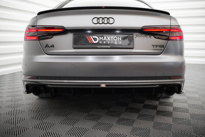 Rear Valance V.1 Audi A4 S-line B9 (Version with single exhaust tips on both sides)