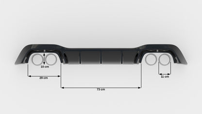 Rear Valance V.1 Volkswagen Golf R Hatchback Mk8