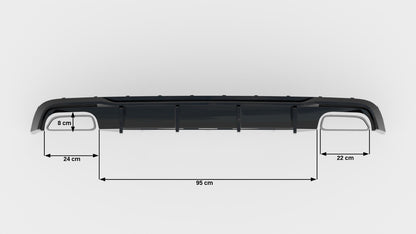 Rear Valance V.2 Audi A6 / A6 C7 S-line/ S6 C7 Facelift