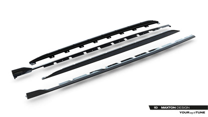 Set of Prepreg Carbon Fiber Side Skirts Audi RS3 Sedan 8Y Facelift