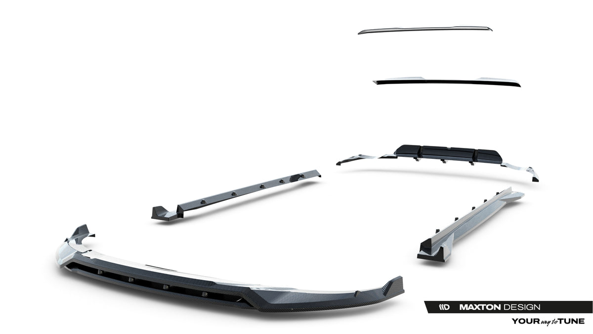 Set of Prepreg Carbon Fiber Splitters Audi RSQ8 Mk1 Facelift