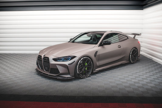 Set of Prepreg Carbon Fiber Splitters BMW M4 Coupe G82 / G82 Facelift