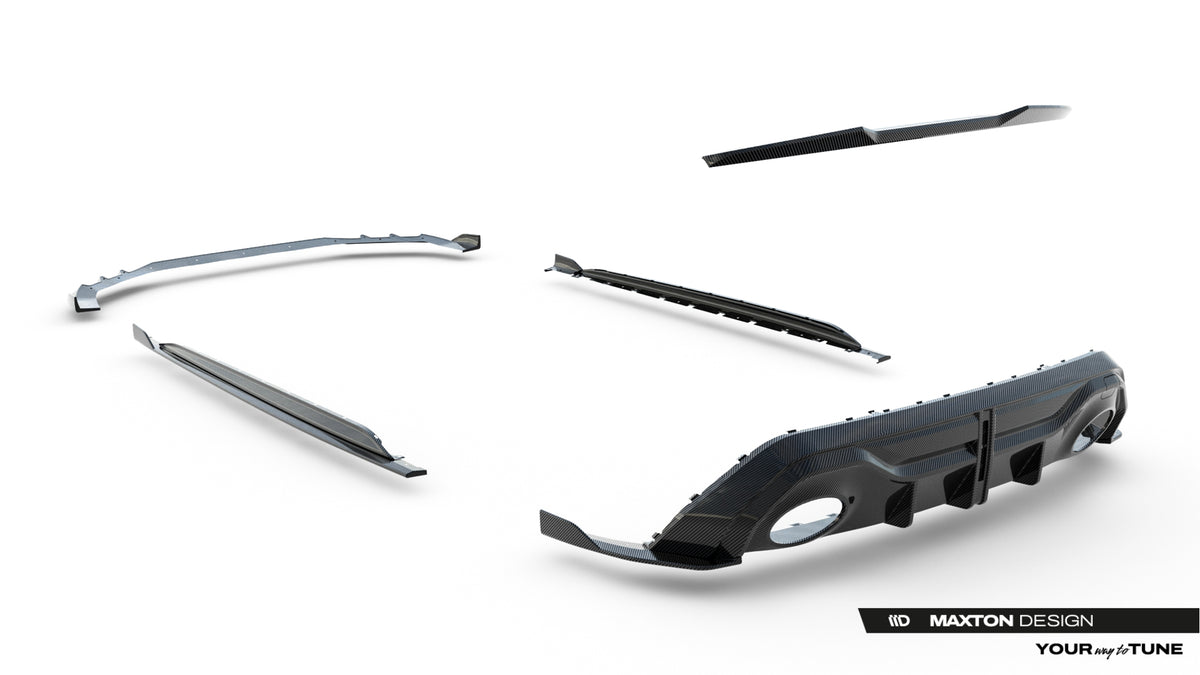 Set of Prepreg Carbon Splitters Audi RS3 Sedan 8Y Facelift