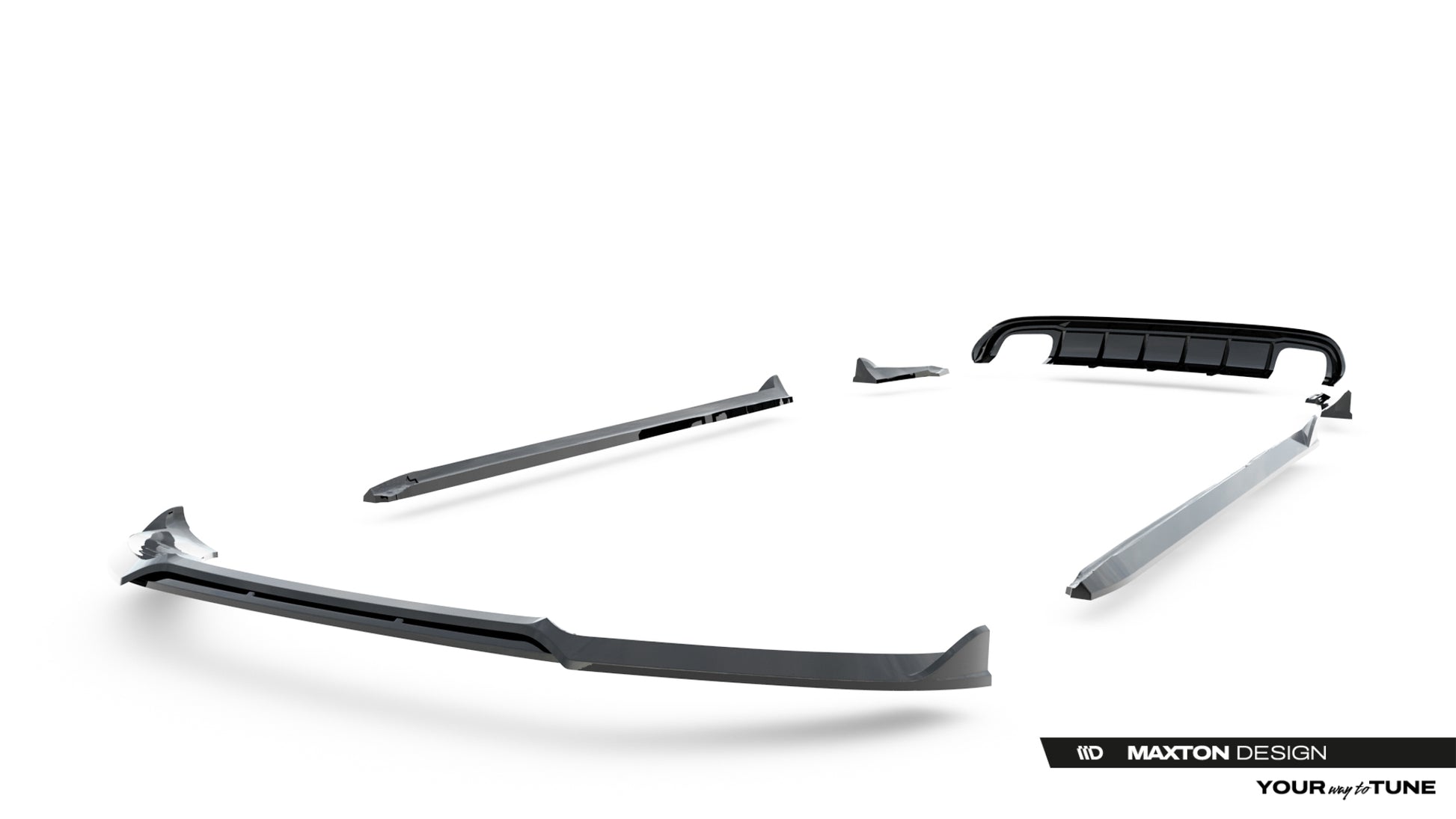 Set of Splitters Audi S4 Sedan B8