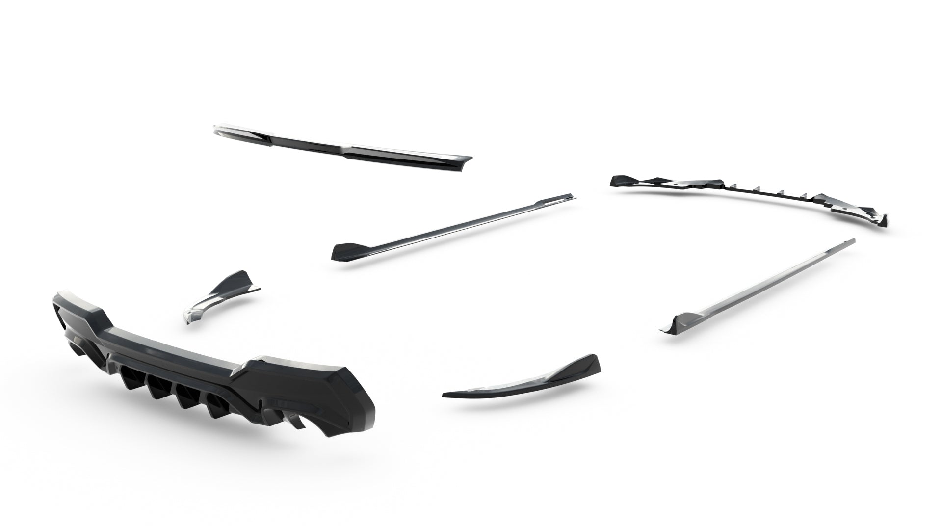 Set of Splitters BMW 4 M-Pack Coupe G22 / G22 Facelift
