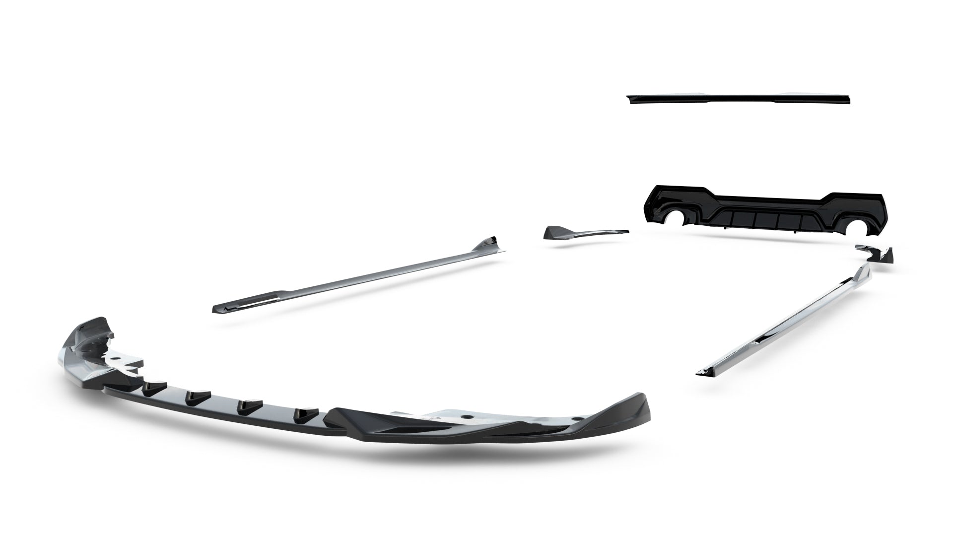 Set of Splitters BMW 4 M-Pack Coupe G22 / G22 Facelift