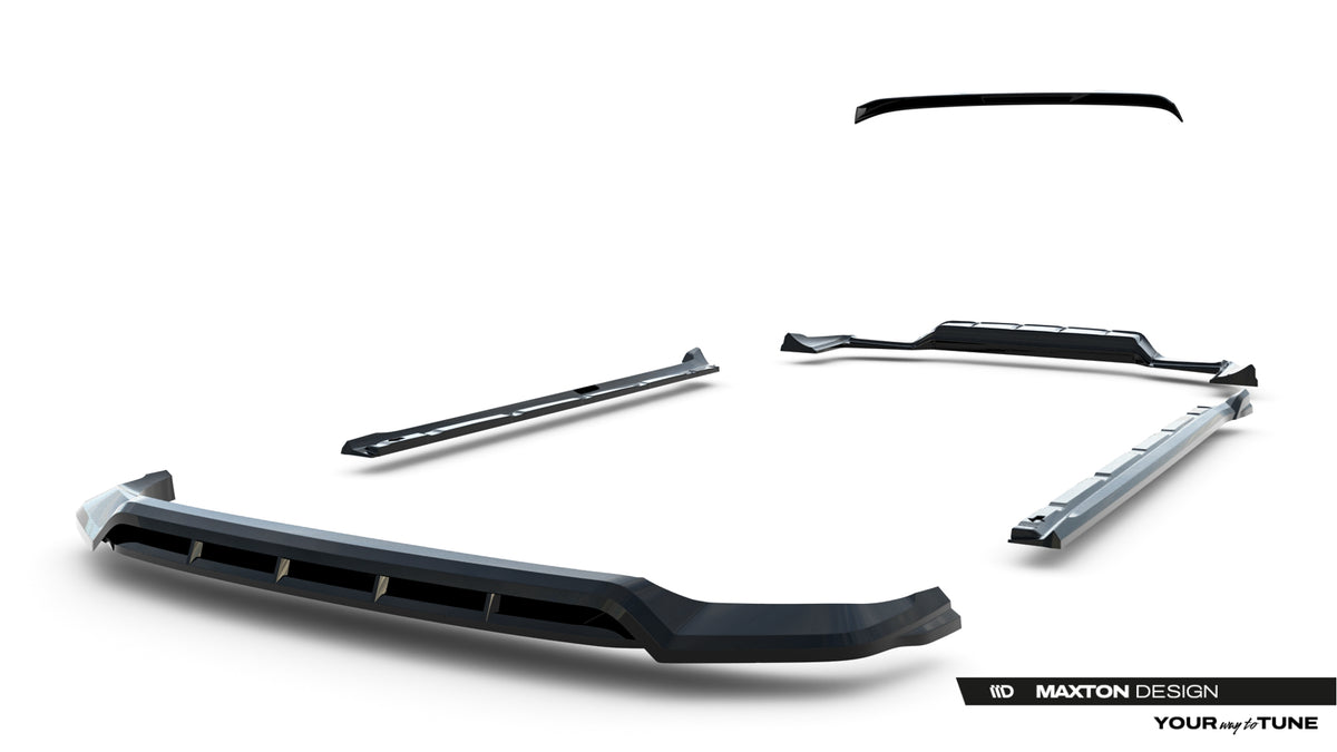 Set of Splitters Porsche Cayenne SUV Mk3 Facelift