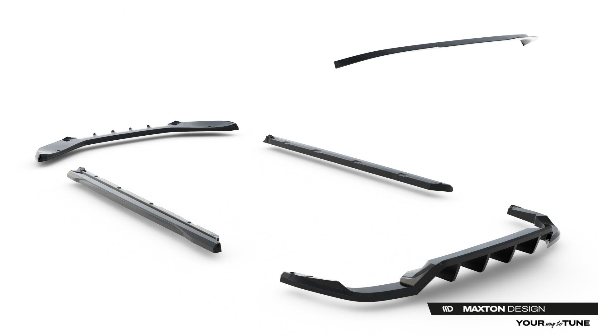 Set of Splitters Skoda Kodiaq RS Mk1 Facelift