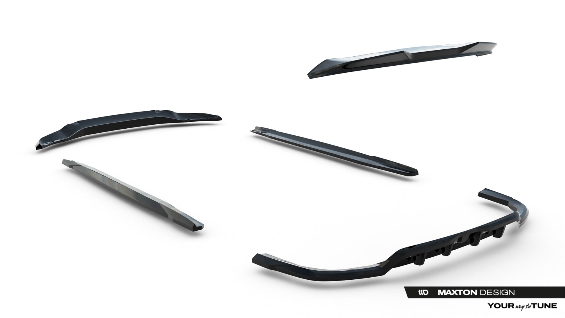 Set of Splitters V.1 BMW X5 M-Pack G05 Facelift