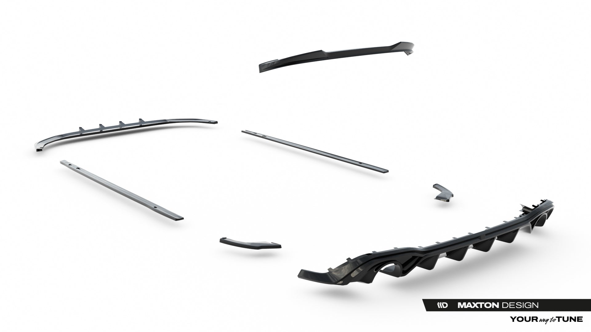 Set of Splitters V.1 Volkswagen Golf GTI Mk8 Facelift