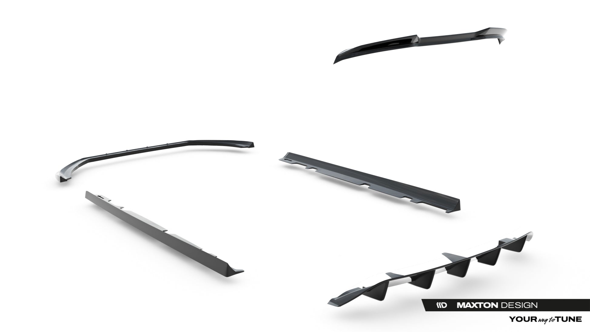 Set of Splitters V.2 Ford Fiesta ST Mk8 Facelift
