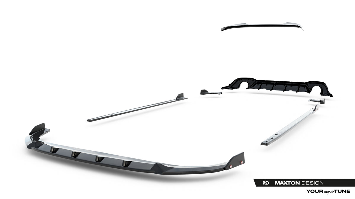 Set of Splitters V.2 Volkswagen Golf GTI Mk8 Facelift