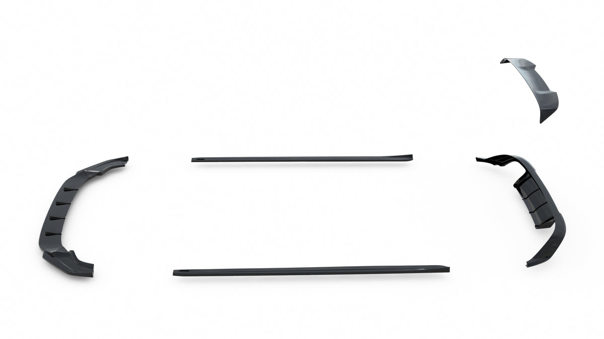 Set of Splitters V.2 Volkswagen Golf R Hatchback Mk7 Facelift