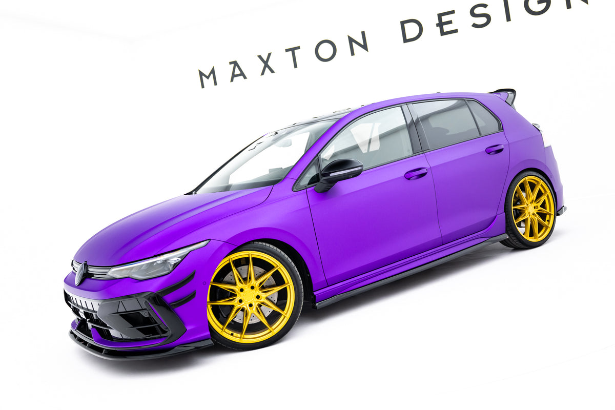 Set of Splitters V.2 Volkswagen Golf R Hatchback Mk8 Facelift
