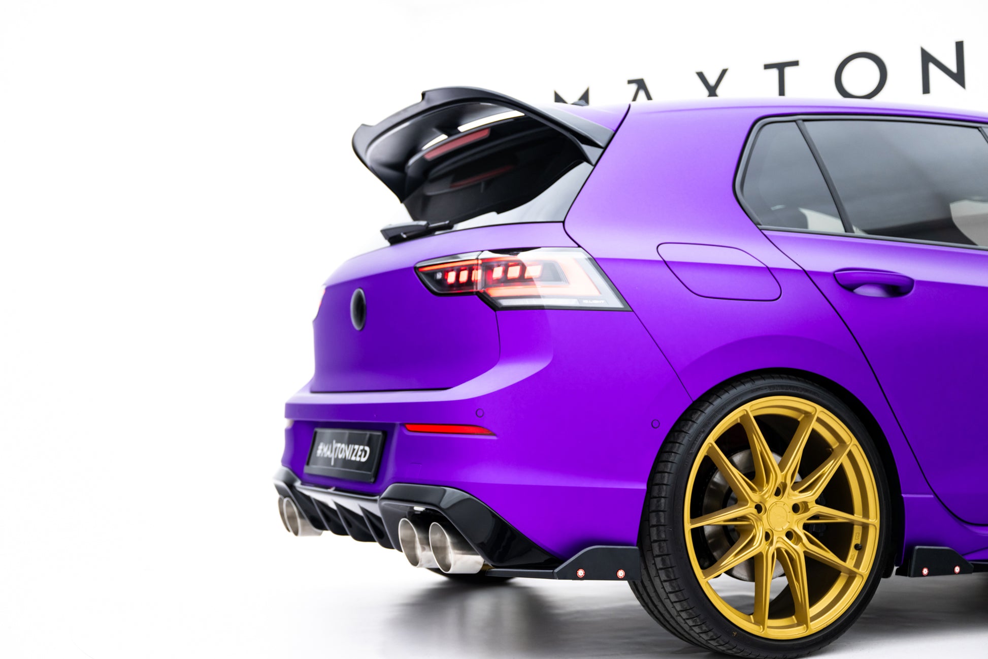 Set of Splitters V.4 Volkswagen Golf R Hatchback Mk8 Facelift