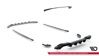 Set of Splitters V.5 Volkswagen Golf R Hatchback Mk8 Facelift