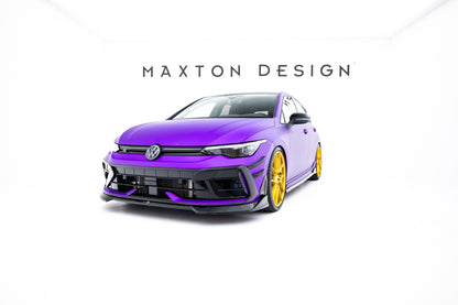 Set of Splitters V.6 Volkswagen Golf R Hatchback Mk8 Facelift