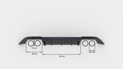 Set of Splitters Volkswagen Golf R Hatchback Mk7