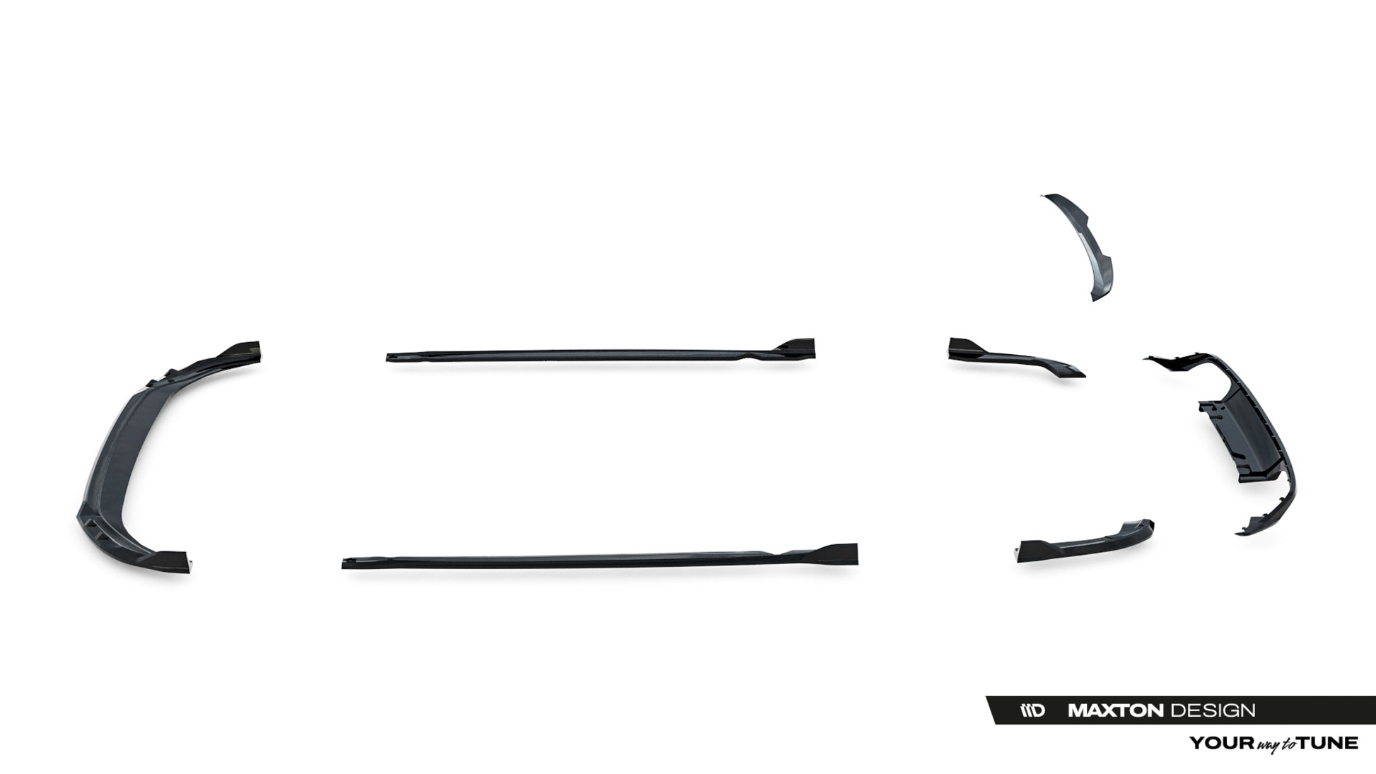 Set of Splitters Volkswagen Golf R Variant Mk8 Facelift