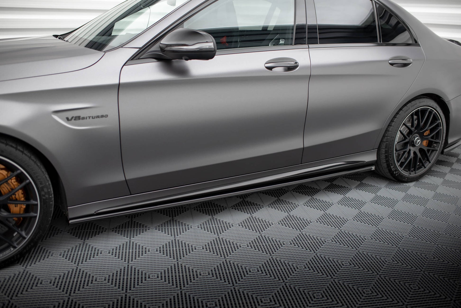 Side Skirts Diffusers Mercedes-AMG C63 Sedan / Estate W205 Facelift
