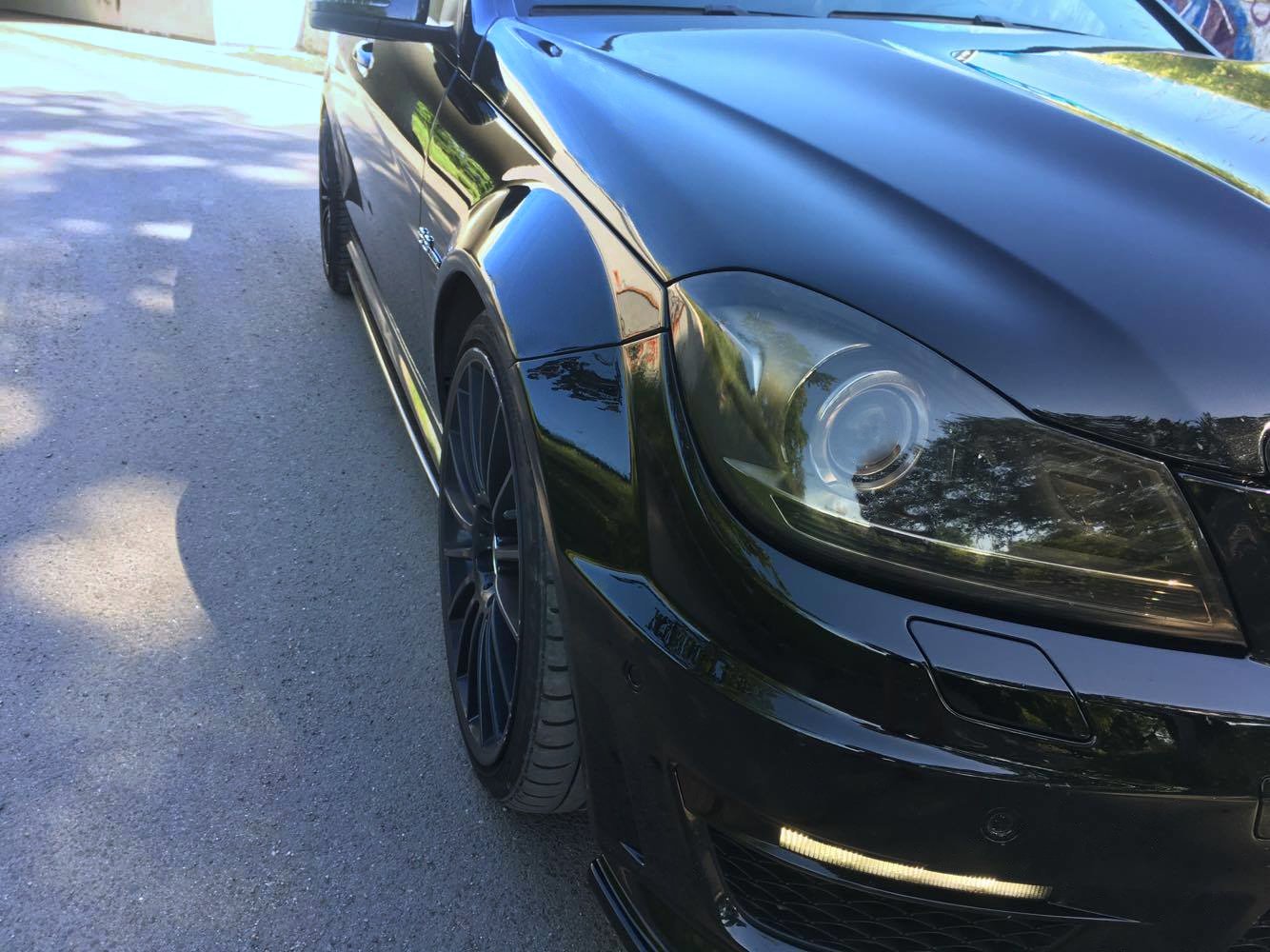 Side Skirts Diffusers  Mercedes-Benz C63 AMG Sedan / Estate W204 Facelift / S204 Facelift