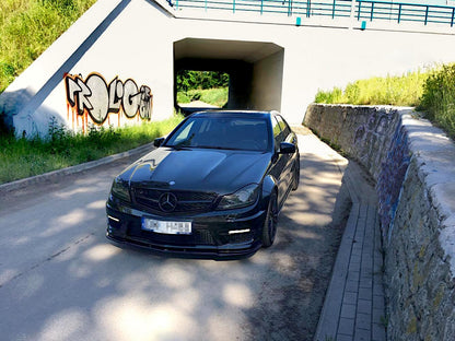 Side Skirts Diffusers  Mercedes-Benz C63 AMG Sedan / Estate W204 Facelift / S204 Facelift