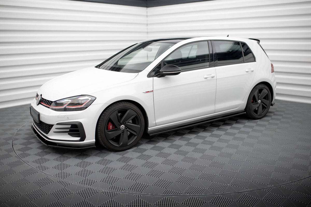 Side Skirts Diffusers V.1 Volkswagen Golf GTI / GTD Mk7 / Mk7 Facelift  (wide)