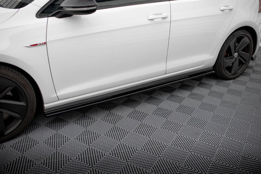 Side Skirts Diffusers V.1 Volkswagen Golf GTI / GTD Mk7 / Mk7 Facelift  (wide)