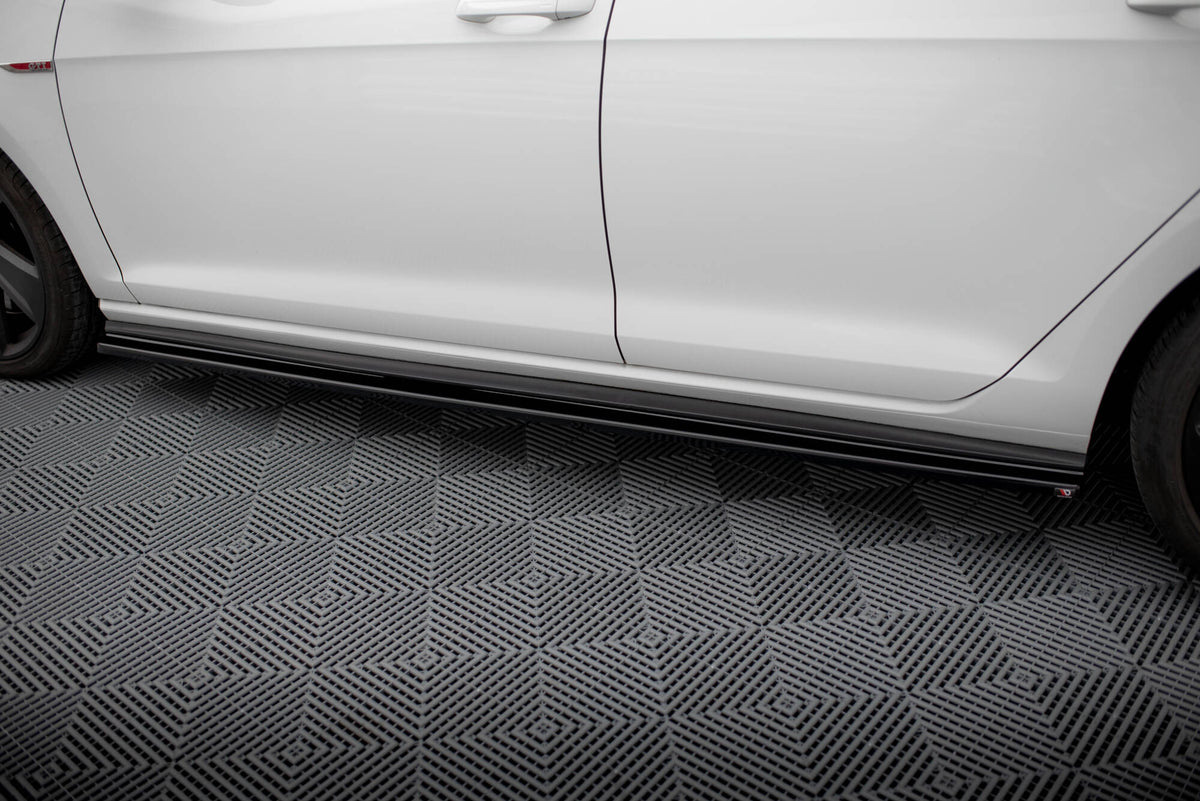 Side Skirts Diffusers V.1 Volkswagen Golf GTI / GTD Mk7 / Mk7 Facelift  (wide)