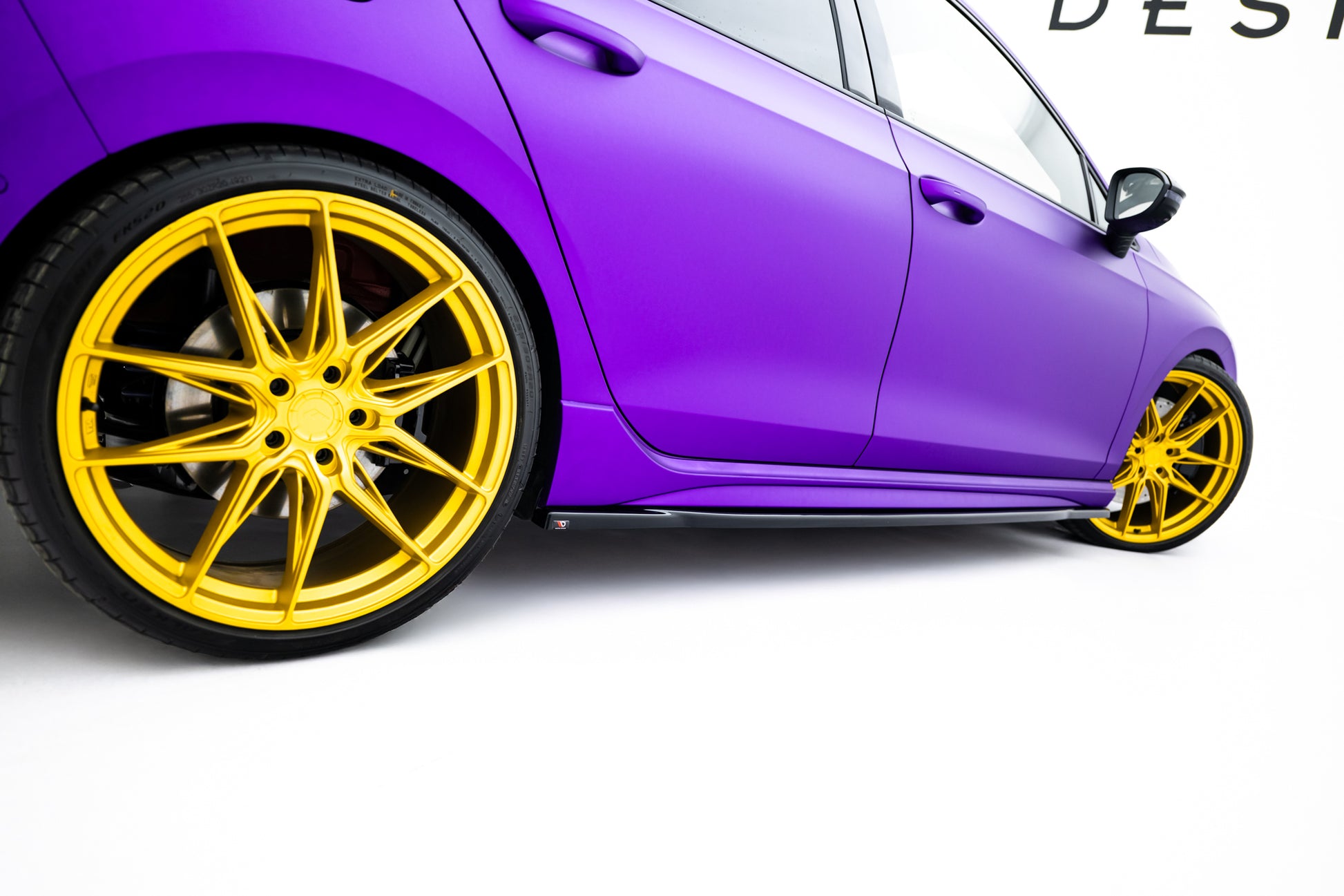 Side Skirts Diffusers V.1 Volkswagen Golf R Hatchback Mk8 Facelift
