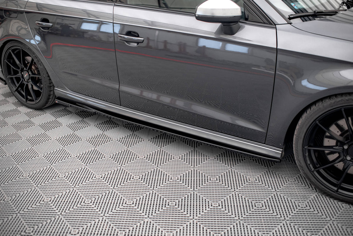 Side Skirts Diffusers V.2 Audi S3 / A3 S-Line Sportback 8V / 8V Facelift