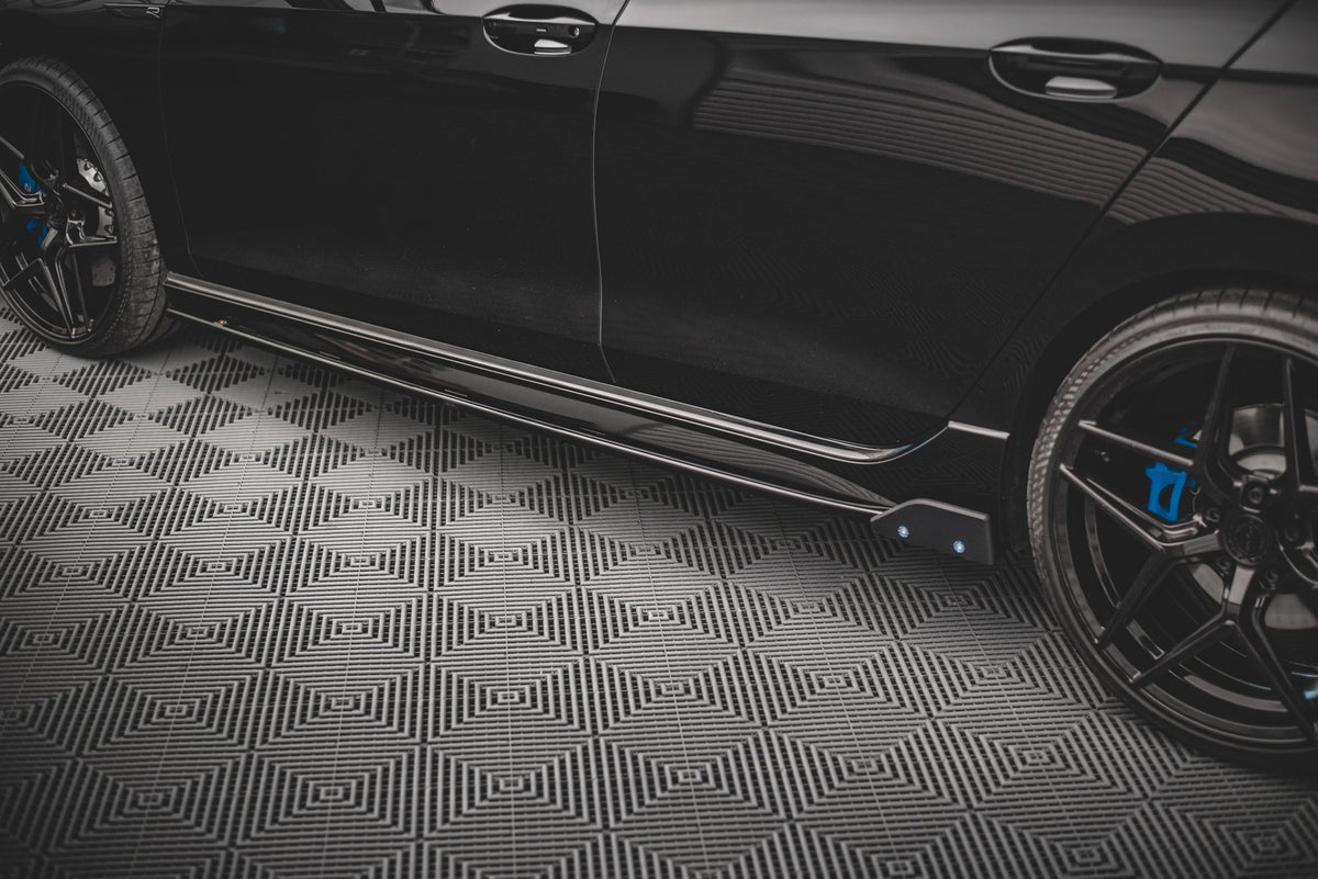 Side Skirts Diffusers V.2 + Flaps Volkswagen Golf R Hatchback Mk8
