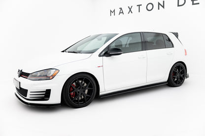 Side Skirts Diffusers V.2 Volkswagen Golf GTI / GTD Mk7 / Mk7 Facelift (narrow)