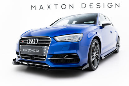 Street Pro Front Splitter + Flaps Audi S3 / A3 S-Line Sedan 8V
