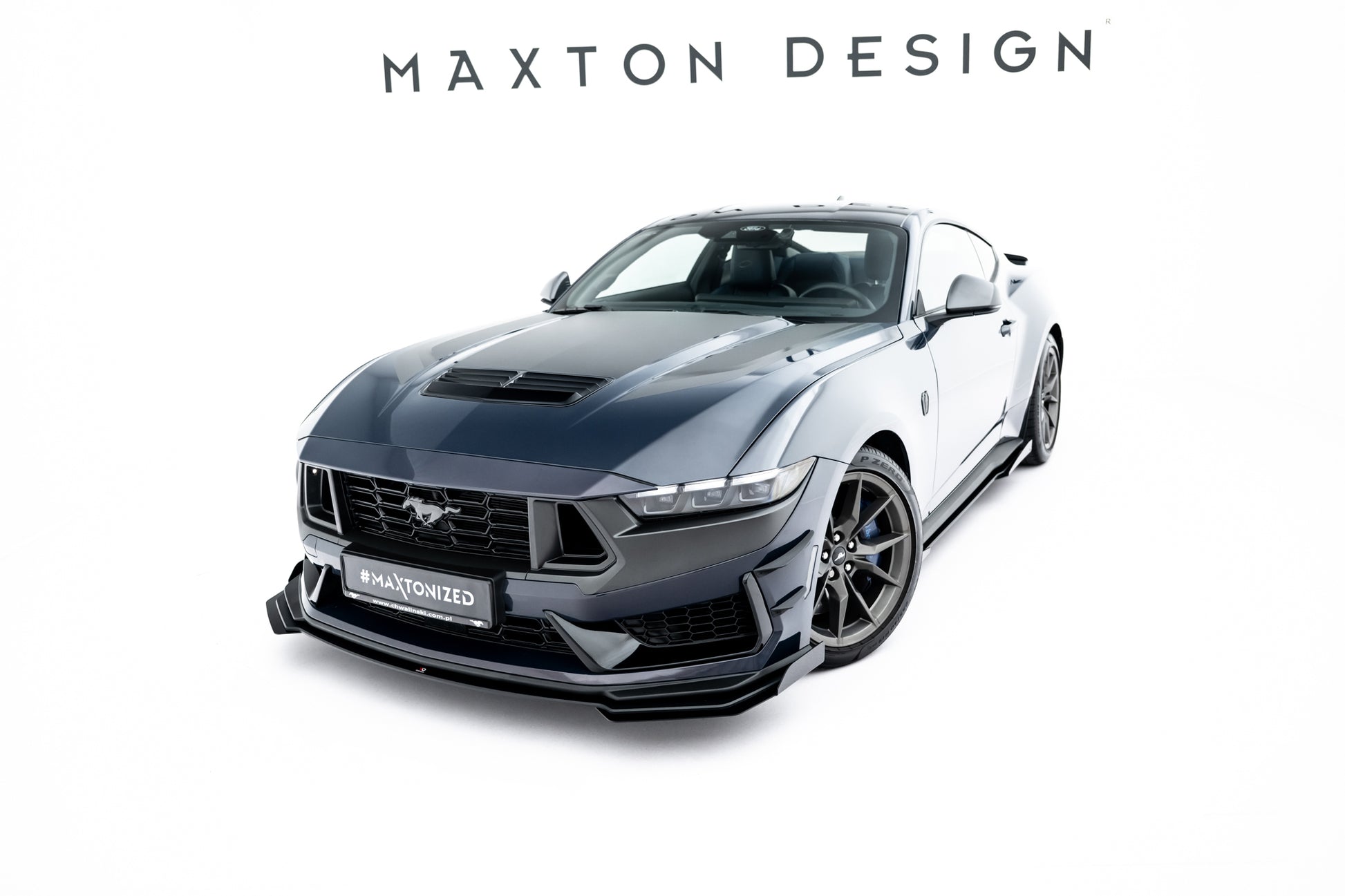 Street Pro Front Splitter + Flaps Ford Mustang Dark Horse Mk7